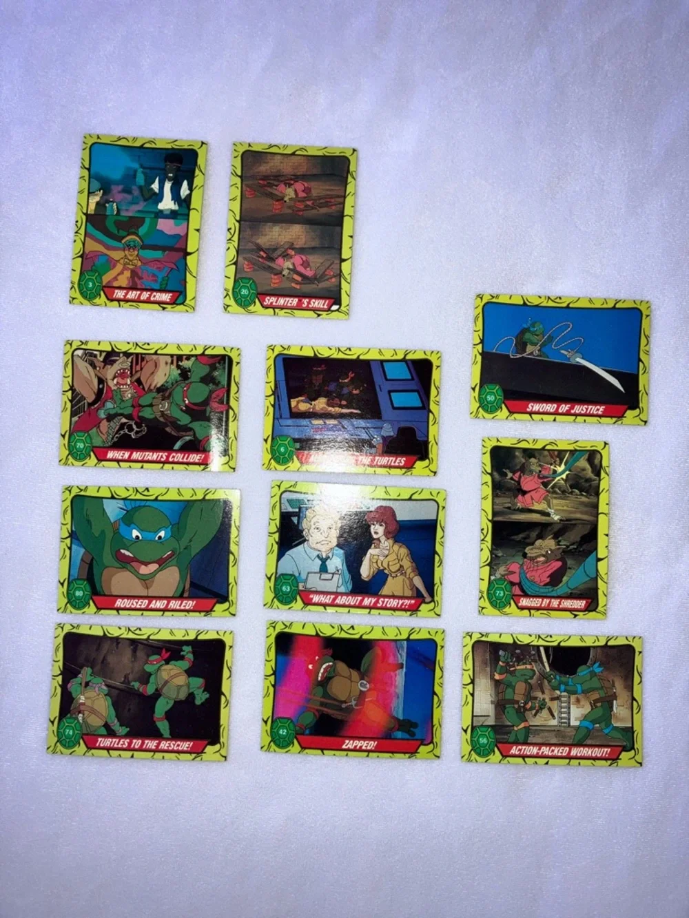 Vintage Topps TMNT cards